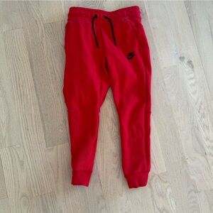 Boys Nike Red Joggers